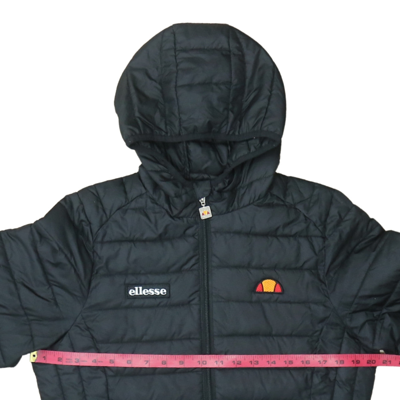 Womens UK Size M ellesse Black Puffer Jacket
