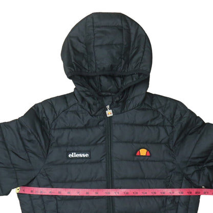 Womens UK Size M ellesse Black Puffer Jacket
