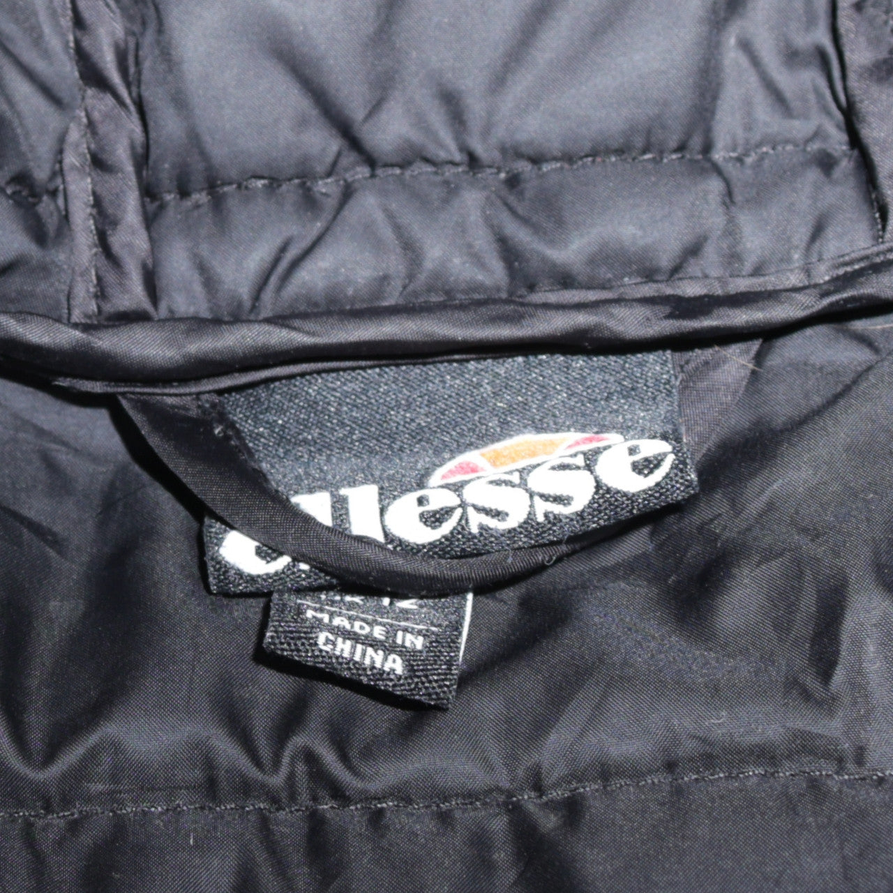 Womens UK Size M ellesse Black Puffer Jacket