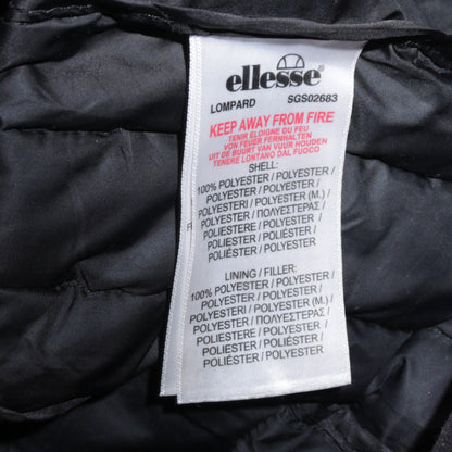 Womens UK Size M ellesse Black Puffer Jacket