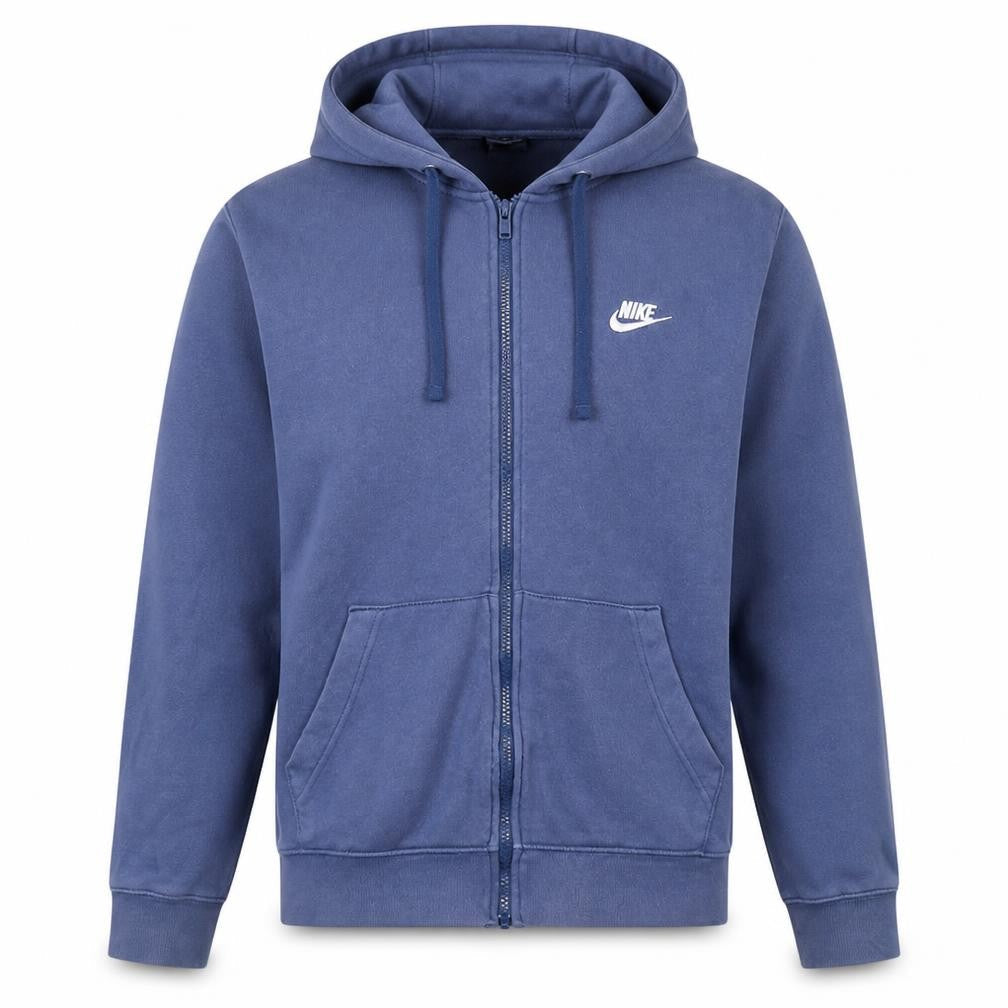 Mens UK Size XL Nike Blue Full Zip Hoodie