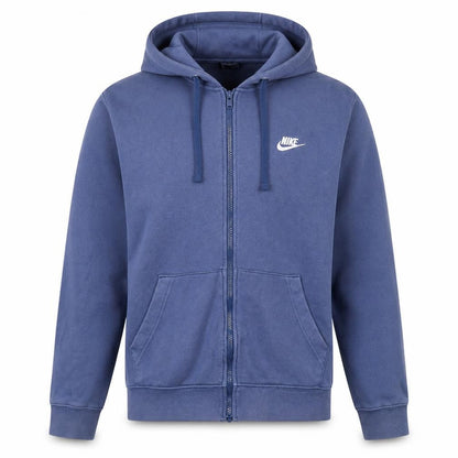 Mens UK Size XL Nike Blue Full Zip Hoodie