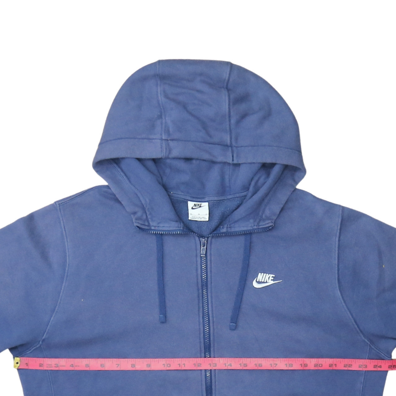 Mens UK Size XL Nike Blue Full Zip Hoodie