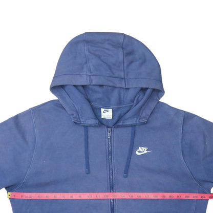 Mens UK Size XL Nike Blue Full Zip Hoodie