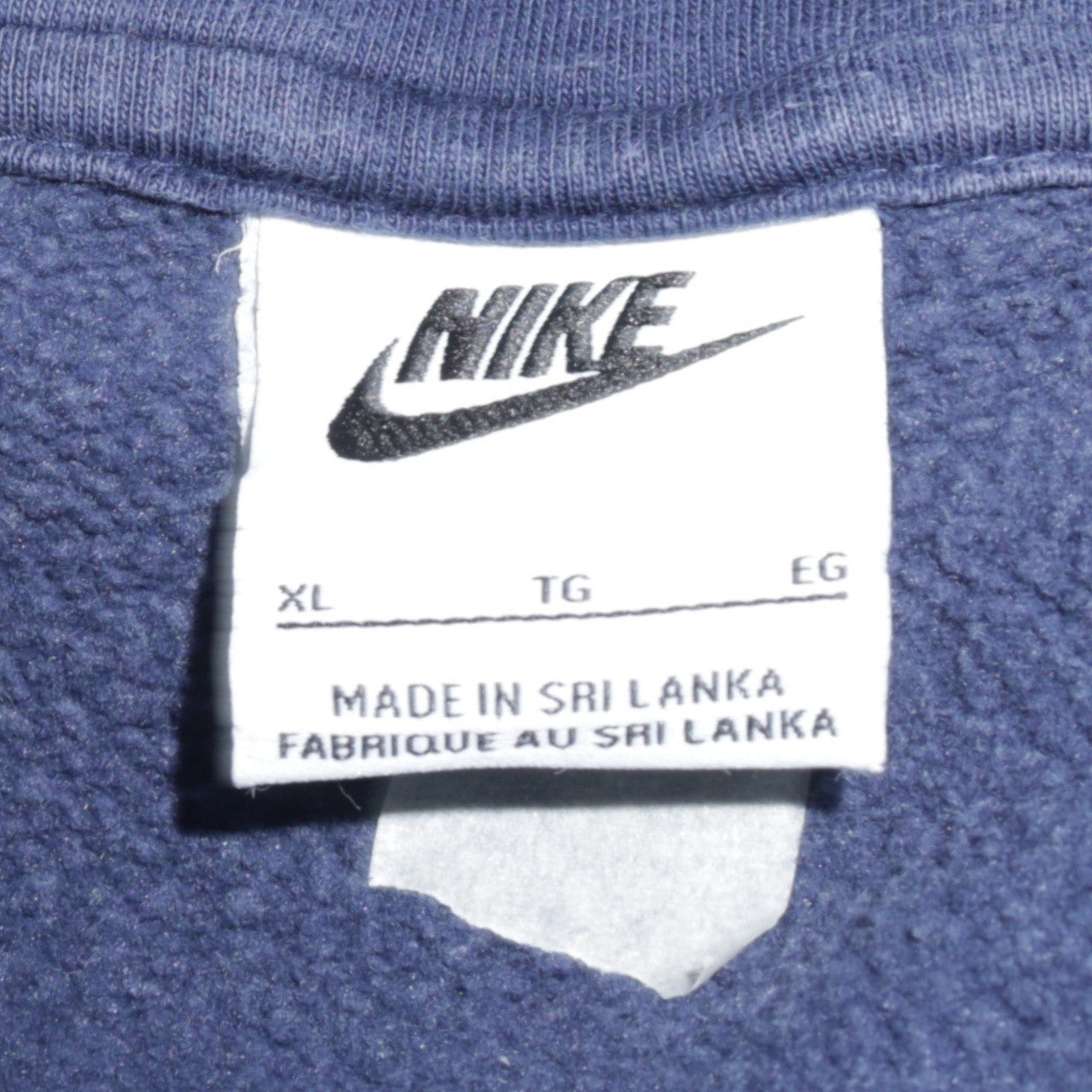 Mens UK Size XL Nike Blue Full Zip Hoodie