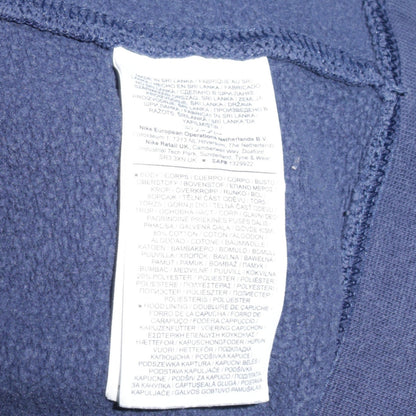 Mens UK Size XL Nike Blue Full Zip Hoodie
