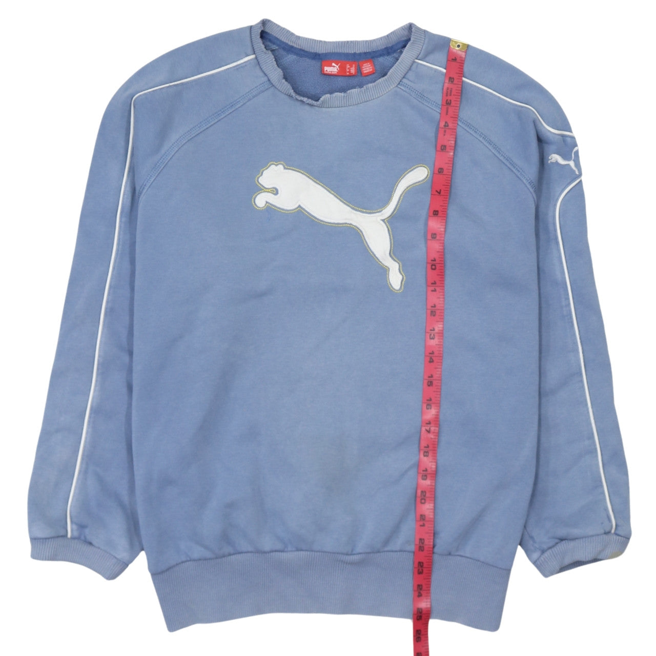 Mens UK Size M PUMA Blue Pullover Sweatshirt