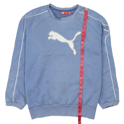 Mens UK Size M PUMA Blue Pullover Sweatshirt