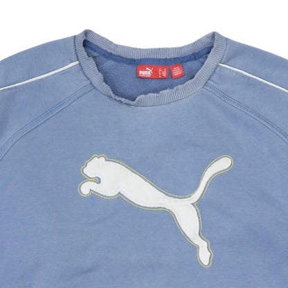 Mens UK Size M PUMA Blue Pullover Sweatshirt