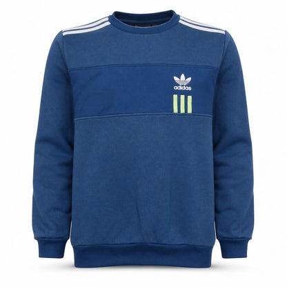 Mens UK Size M adidas Blue Pullover Sweatshirt