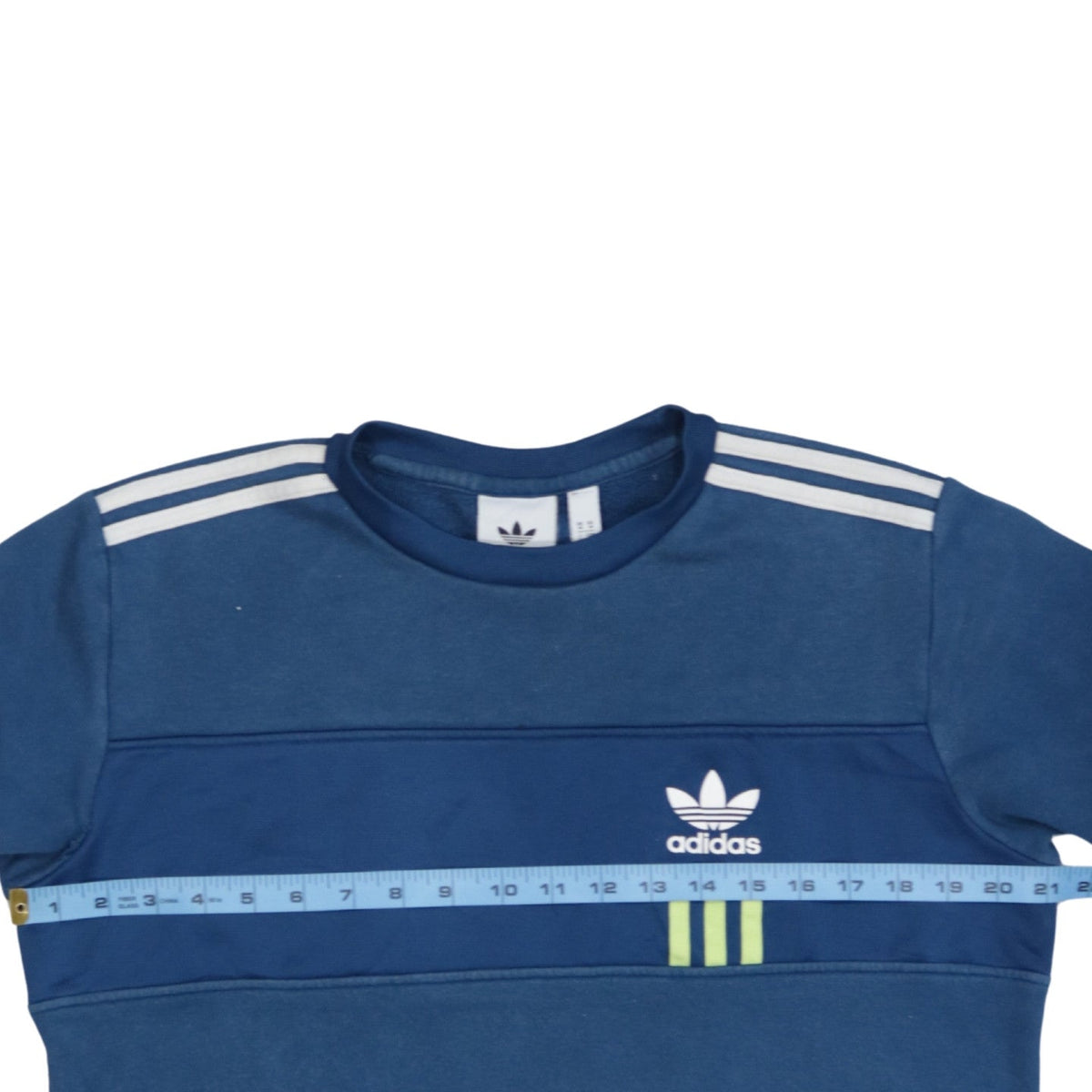 Mens UK Size M adidas Blue Pullover Sweatshirt