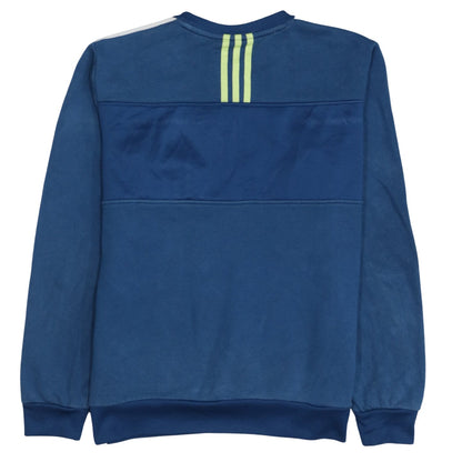 Mens UK Size M adidas Blue Pullover Sweatshirt