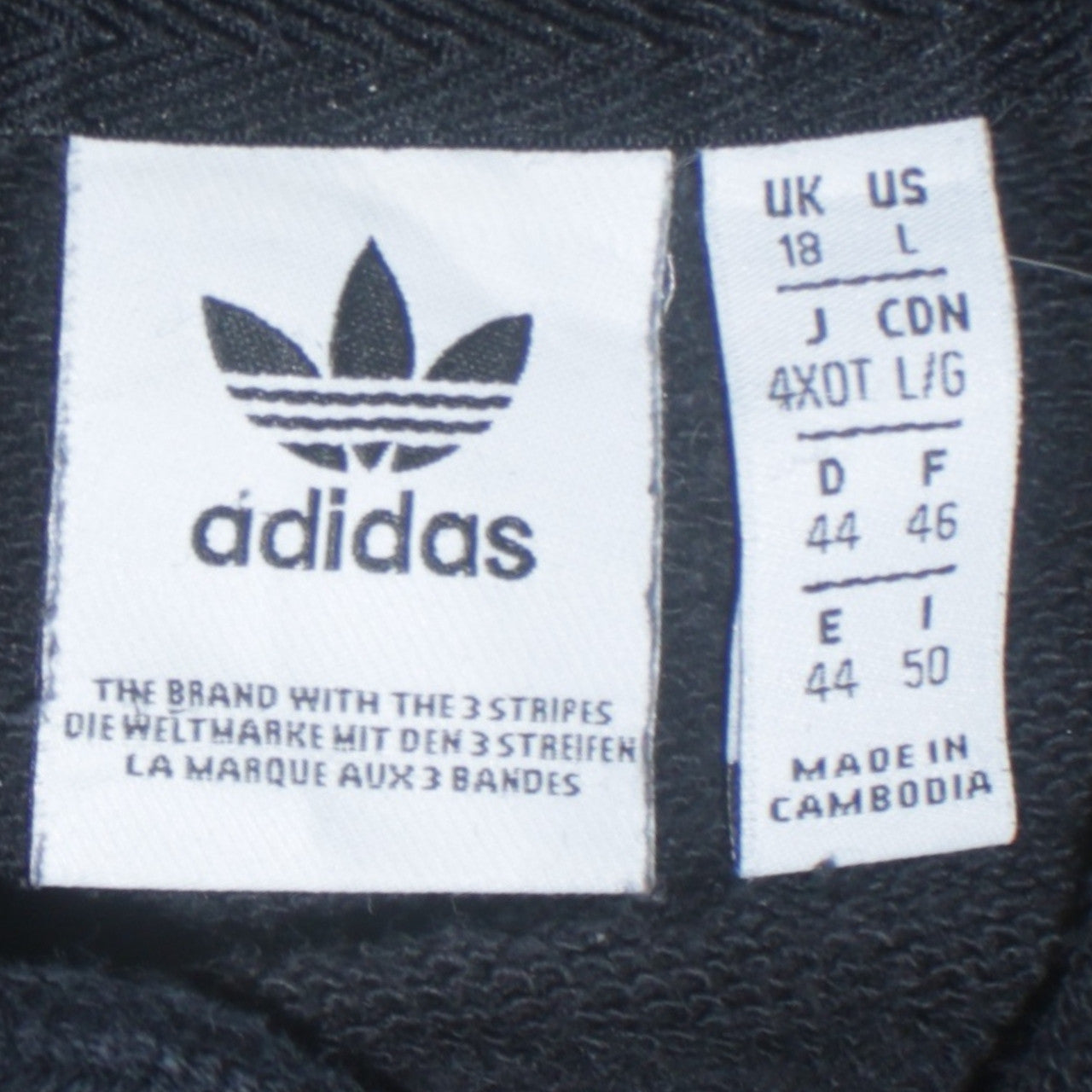 Womens UK Size 18 adidas Black Pullover Hoodie