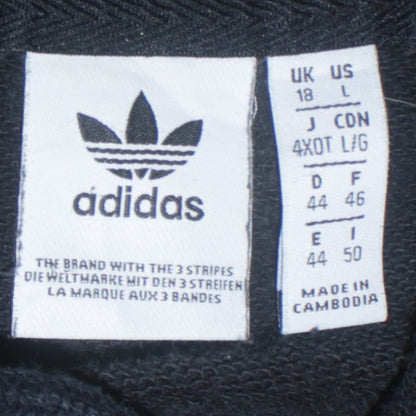 Womens UK Size 18 adidas Black Pullover Hoodie