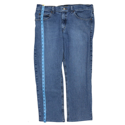 Mens UK Size L Lee Regular Fit Straight Blue Jeans