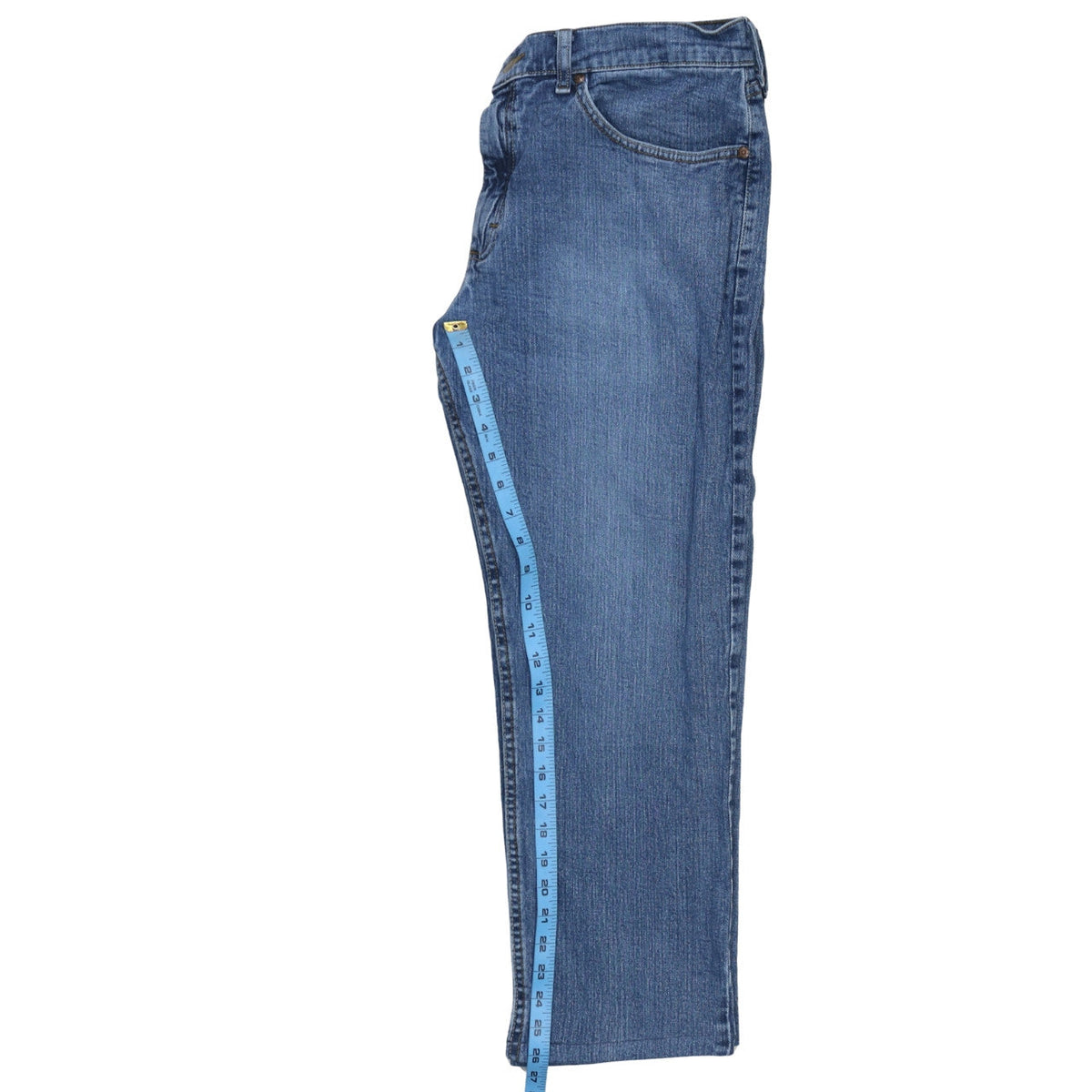 Mens UK Size L Lee Regular Fit Straight Blue Jeans