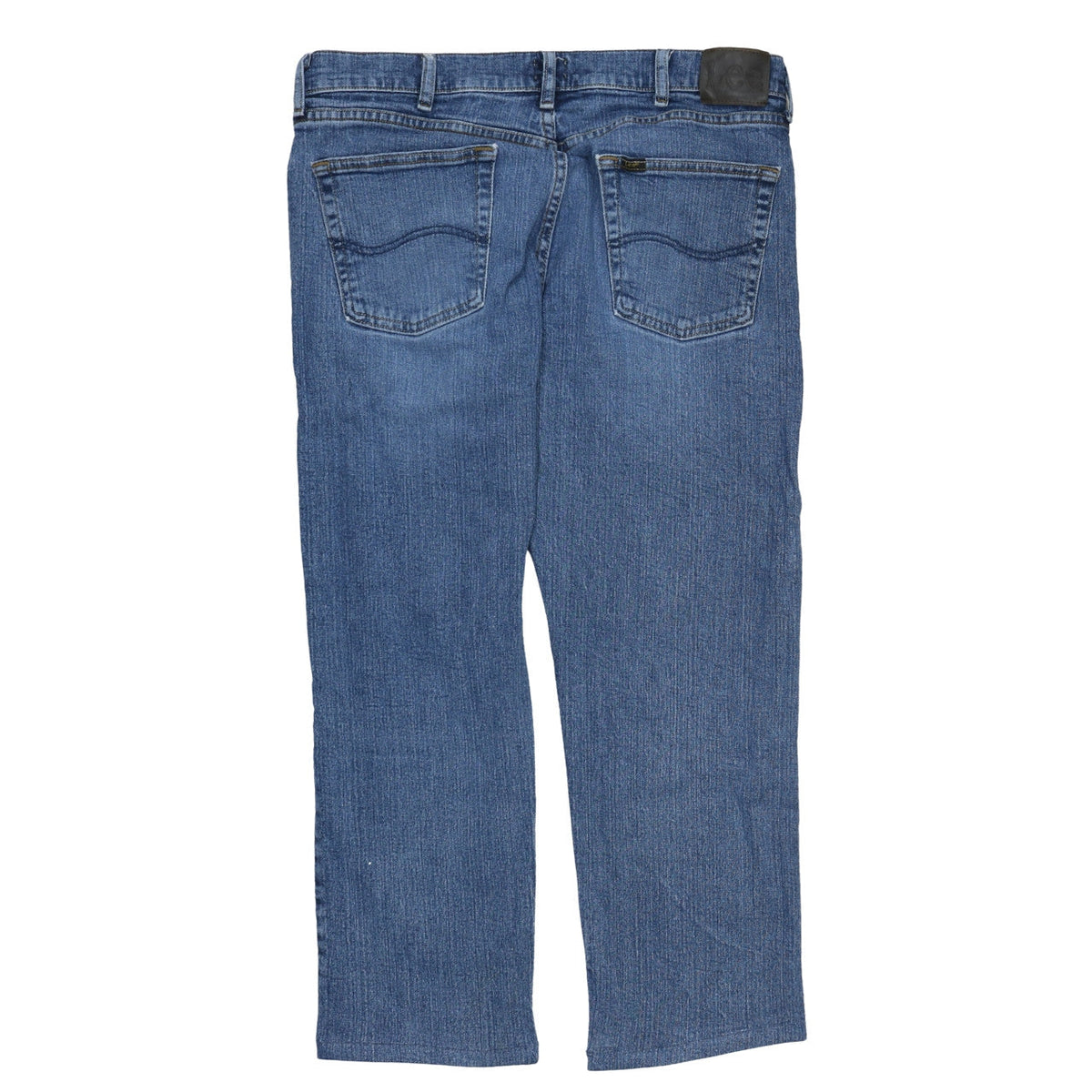 Mens UK Size L Lee Regular Fit Straight Blue Jeans