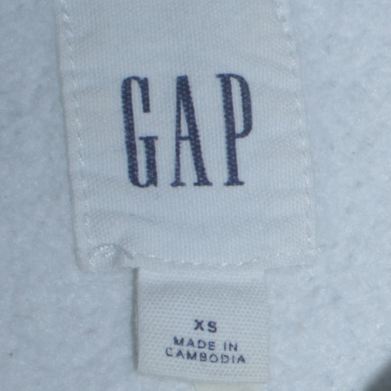 Mens UK Size XS Gap White Pullover Hoodie