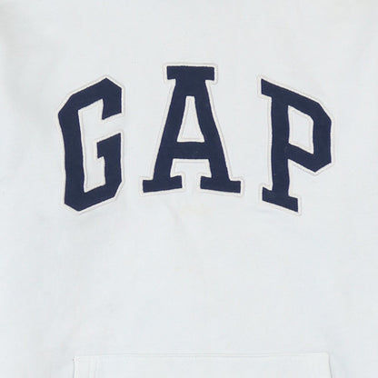 Mens UK Size XS Gap White Pullover Hoodie