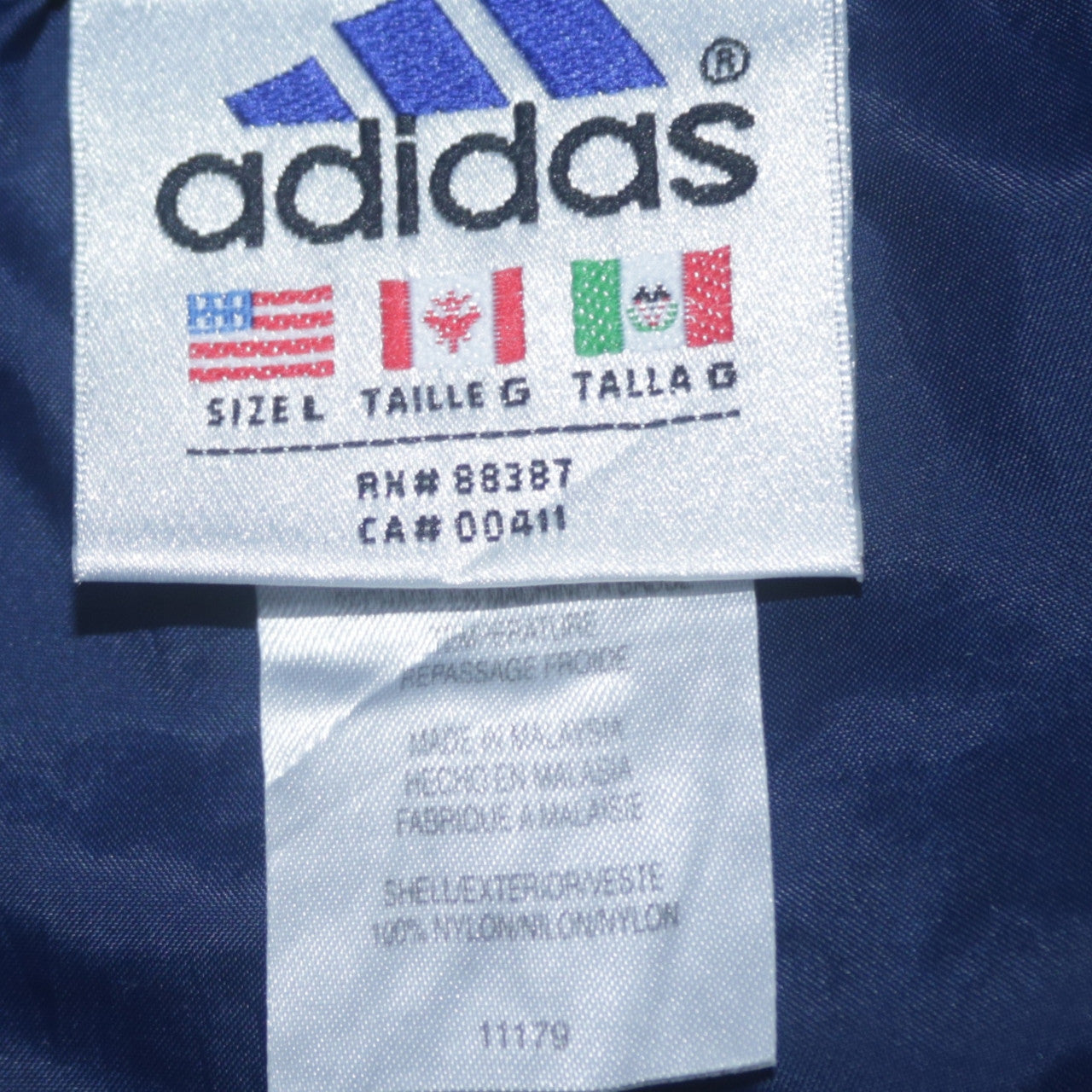 Mens UK Size L adidas Regular Fit Track Pants Blue Trousers