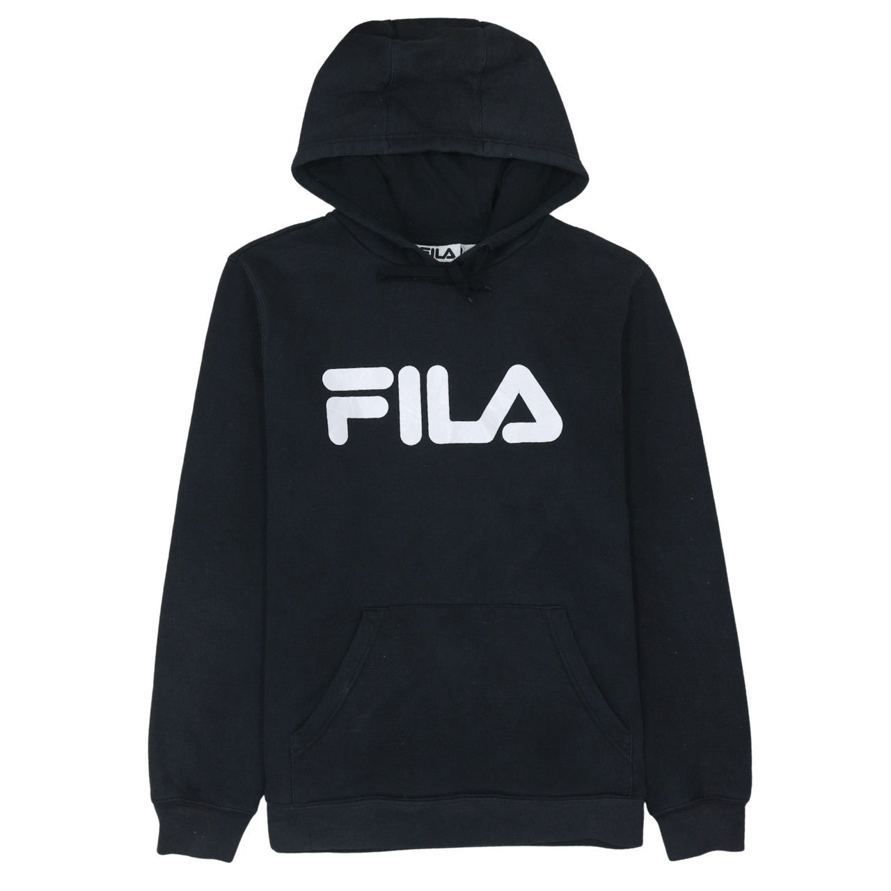 Mens UK Size L FILA Black Pullover Hoodie