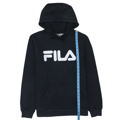 Mens UK Size L FILA Black Pullover Hoodie