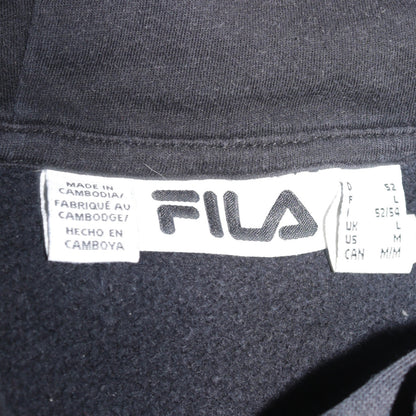 Mens UK Size L FILA Black Pullover Hoodie