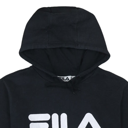 Mens UK Size L FILA Black Pullover Hoodie