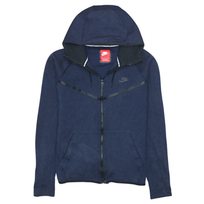 Mens UK Size M Nike Blue Full Zip Hoodie
