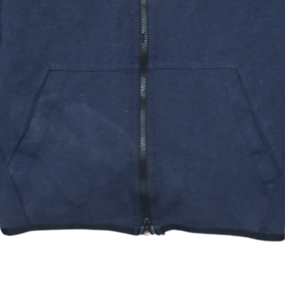 Mens UK Size M Nike Blue Full Zip Hoodie