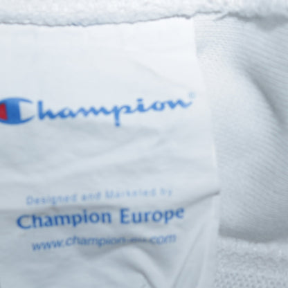 Champion Women’s White Easy Fit Track Jacket M Full Zip Cotton Blend