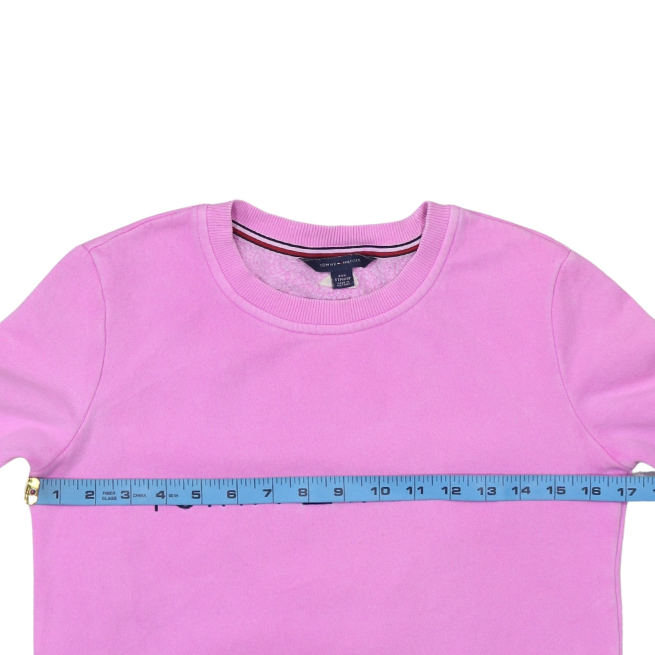 Womens UK Size 2XS Tommy Hilfiger Pink Pullover Sweatshirt
