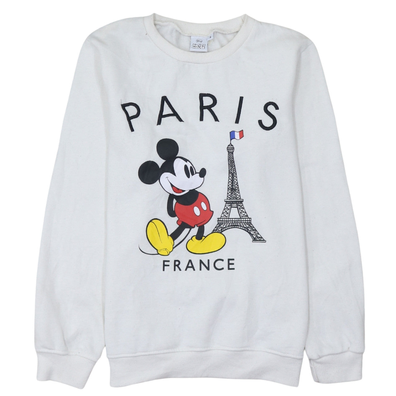 Womens UK Size S Disney White Pullover Sweatshirt