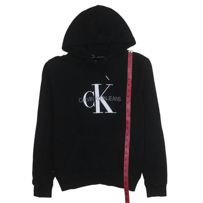 Womens UK Size M Calvin Klein Jeans Black Pullover Hoodie