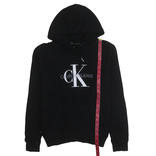 Womens UK Size M Calvin Klein Jeans Black Pullover Hoodie