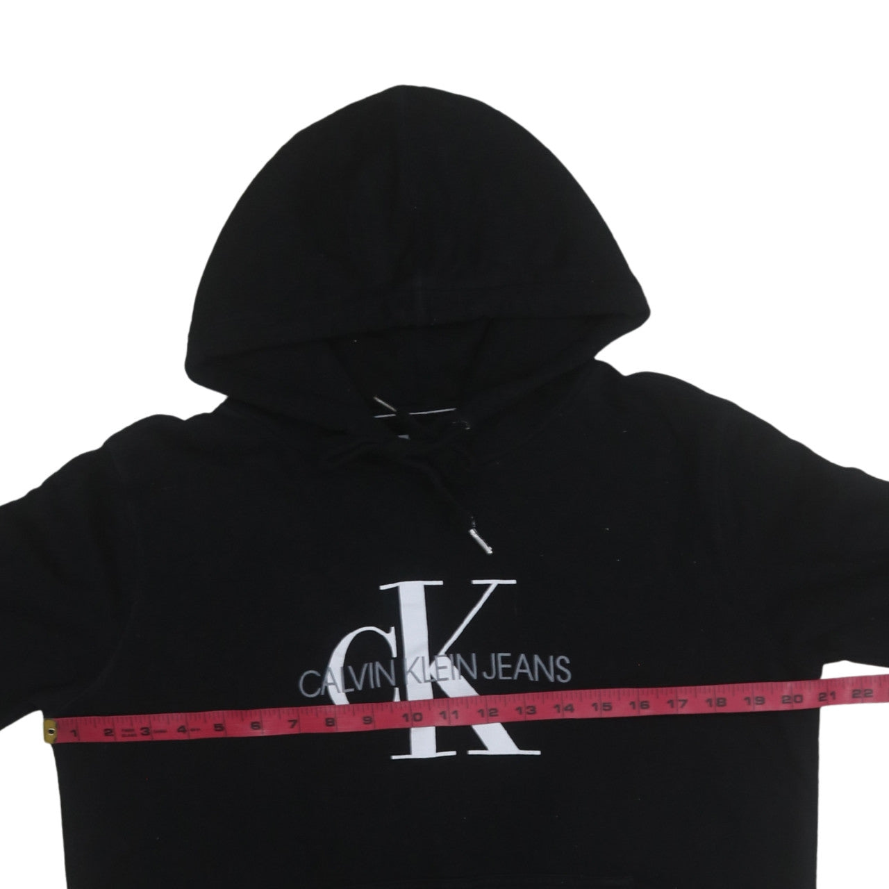 Womens UK Size M Calvin Klein Jeans Black Pullover Hoodie