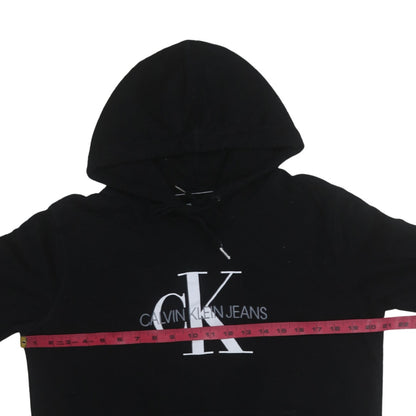 Womens UK Size M Calvin Klein Jeans Black Pullover Hoodie