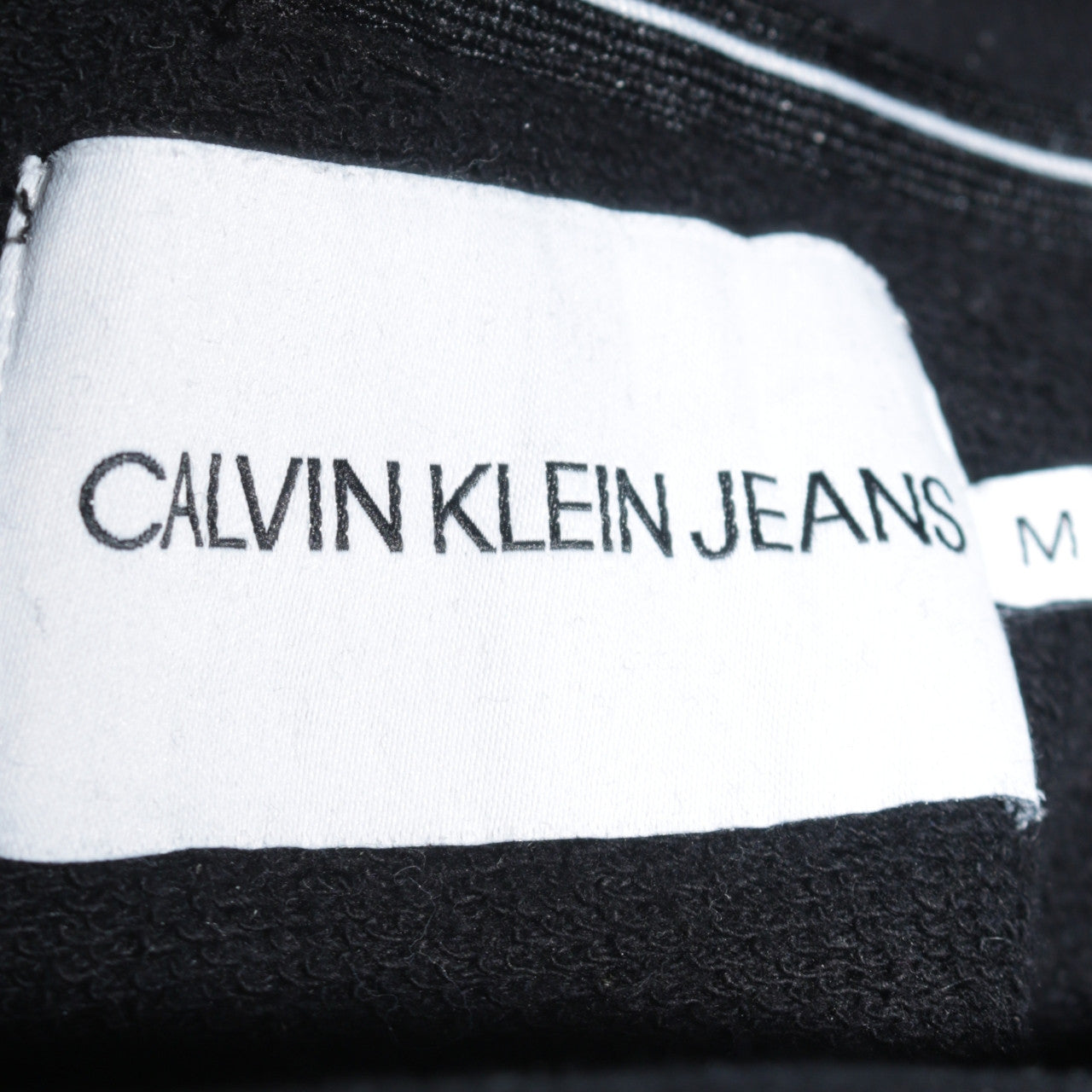 Womens UK Size M Calvin Klein Jeans Black Pullover Hoodie