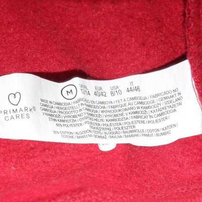 Womens UK Size M Primark Red Pullover Sweatshirt