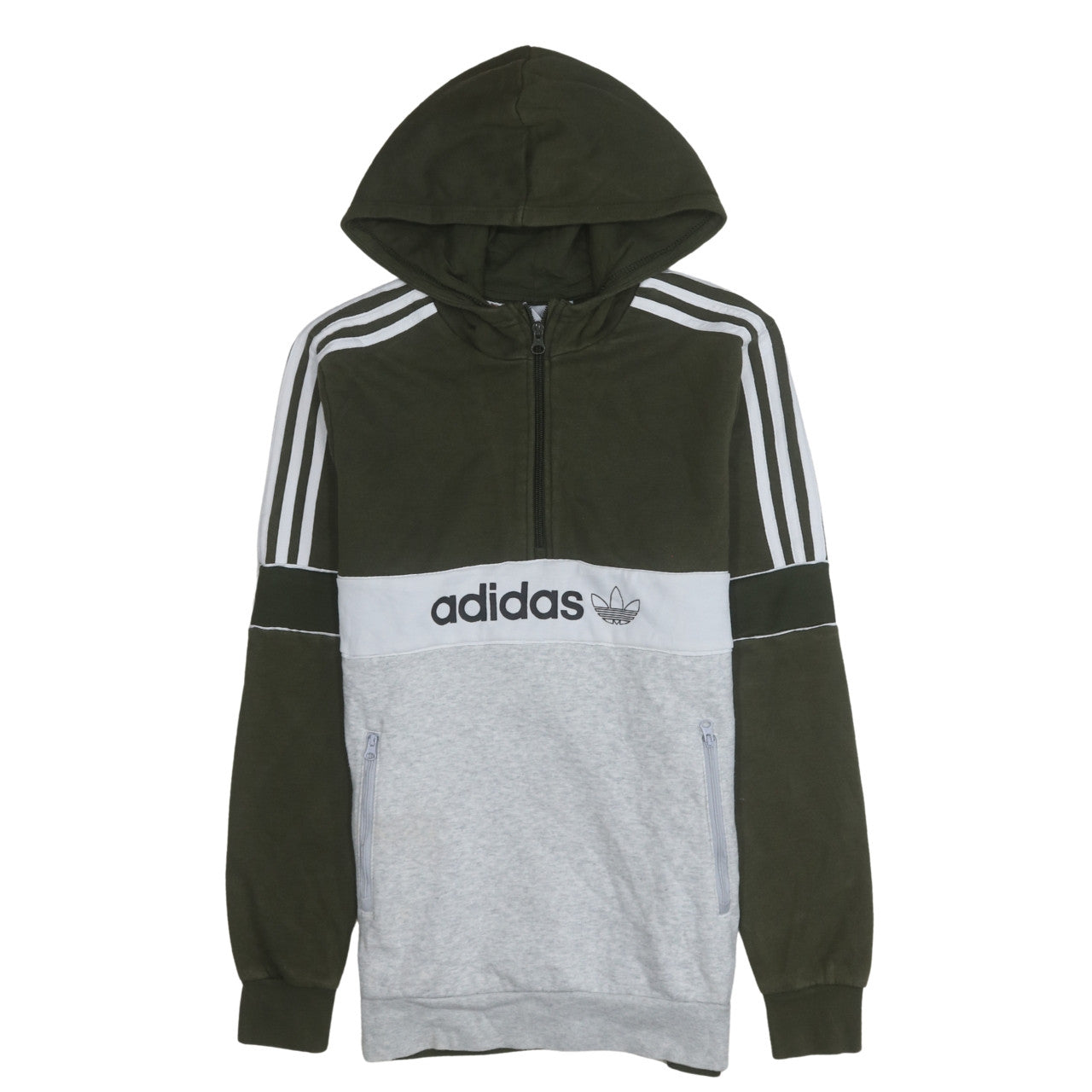 Boys UK Size 15-16 Years adidas Green Pullover Hoodie