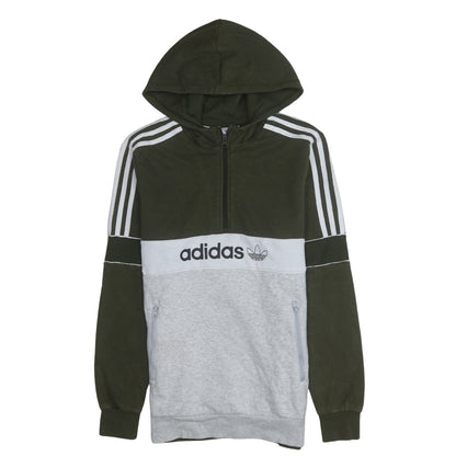 Boys UK Size 15-16 Years adidas Green Pullover Hoodie