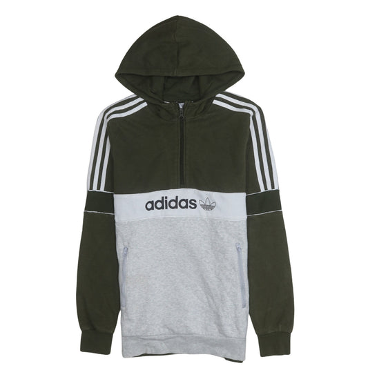 Boys UK Size 15-16 Years adidas Green Pullover Hoodie