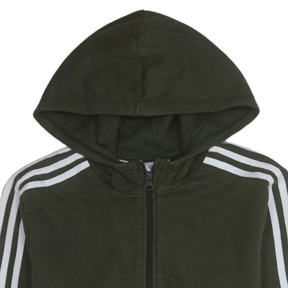 Boys UK Size 15-16 Years adidas Green Pullover Hoodie