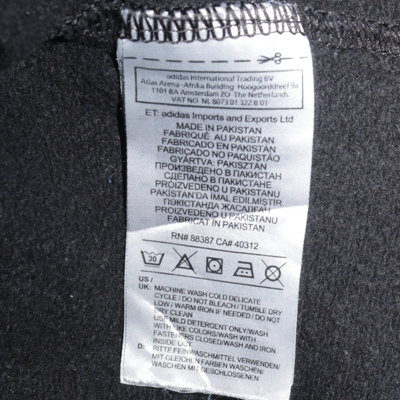 Womens UK Size M adidas Black Pullover Sweatshirt