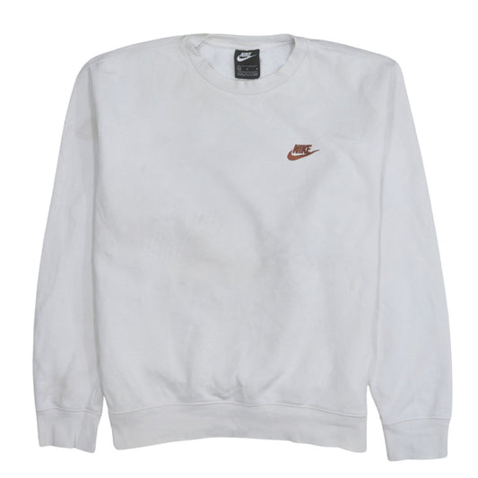 Womens UK Size M Nike White Pullover Sweatshirt
