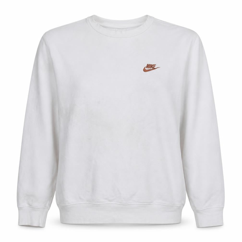 Womens UK Size M Nike White Pullover Sweatshirt