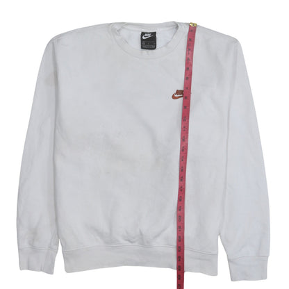 Womens UK Size M Nike White Pullover Sweatshirt