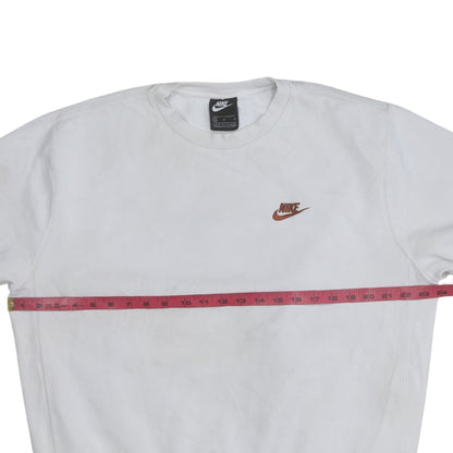 Womens UK Size M Nike White Pullover Sweatshirt