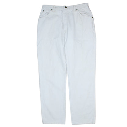 Womens UK Size 16 Wrangler Regular Fit Straight White Jeans