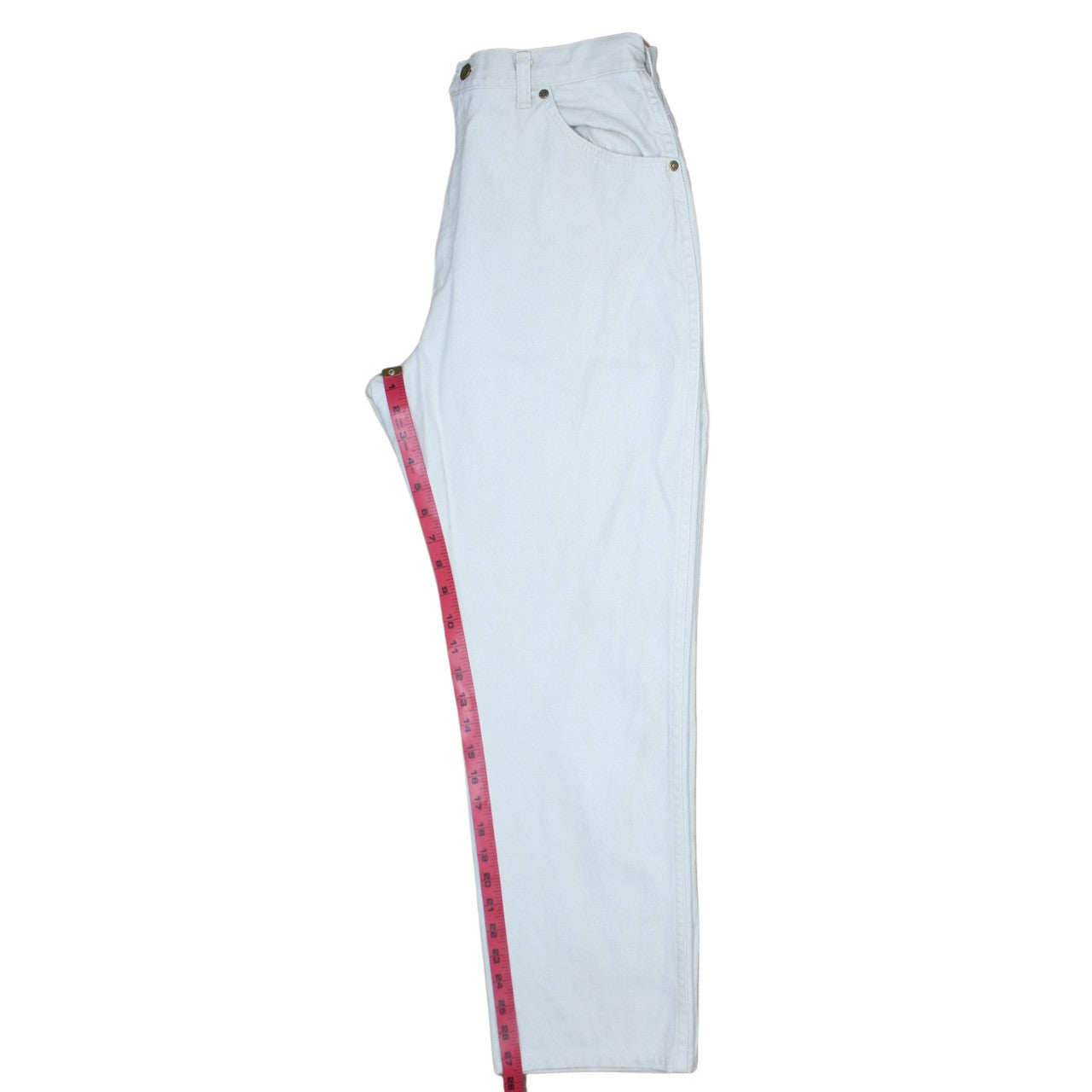Womens UK Size 16 Wrangler Regular Fit Straight White Jeans